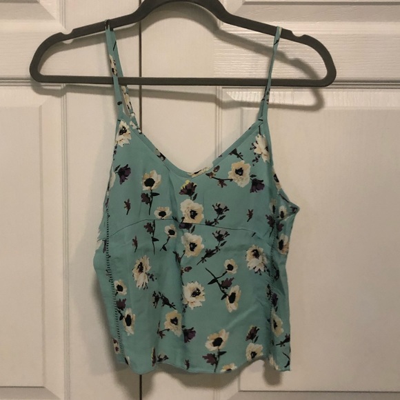 Sunday Best Blue Floral Tank Top - Picture 1 of 4